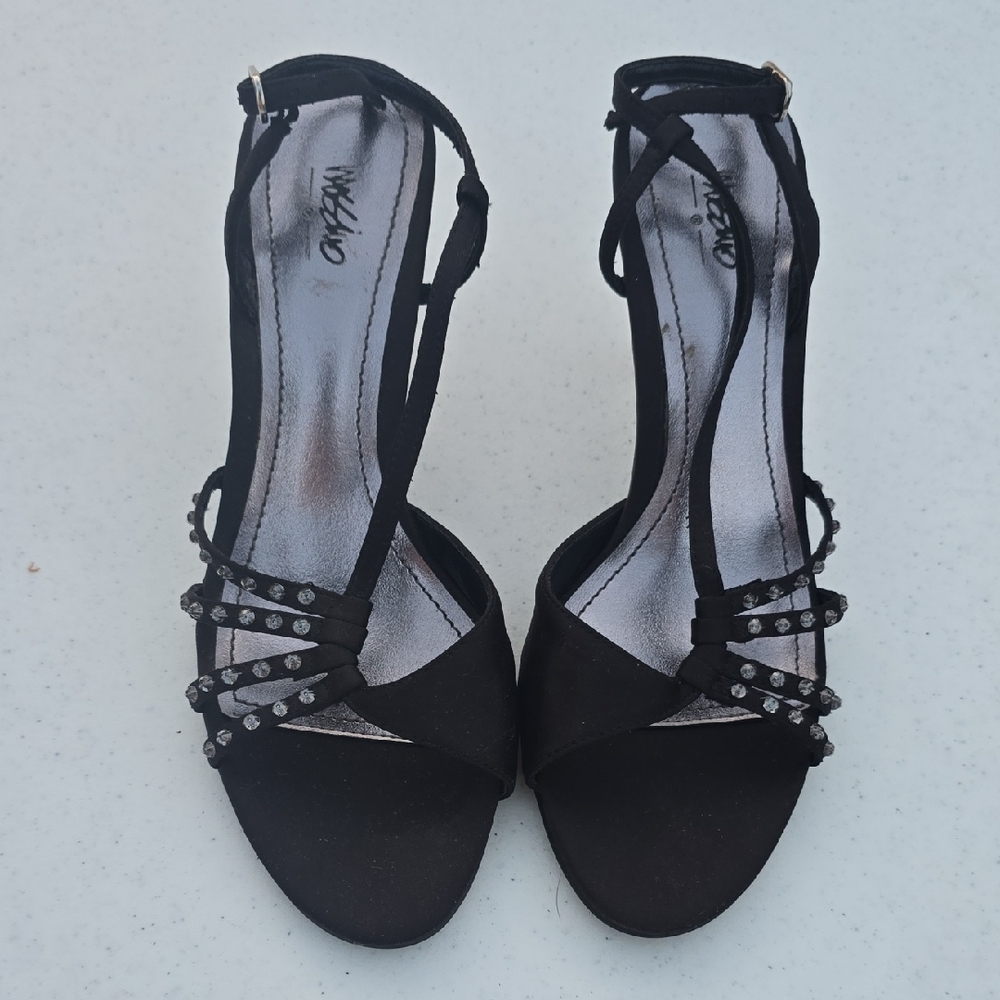 Mossimo Supply Co Black Strappy Heels